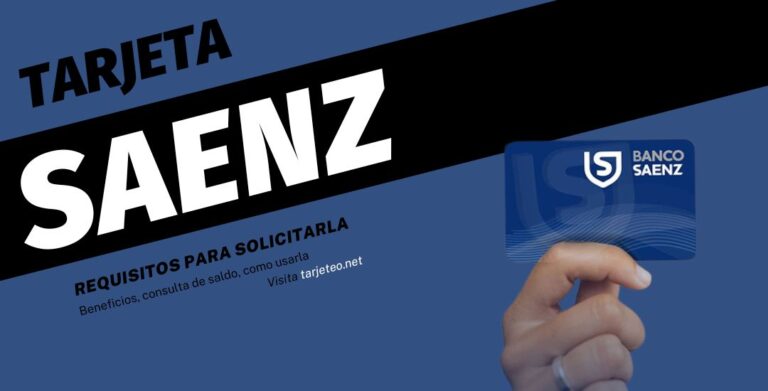 Tarjeta Sáenz: requisitos, resumen online y datos de contacto